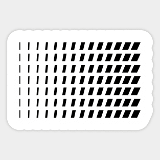 geometric dynamic lines Sticker